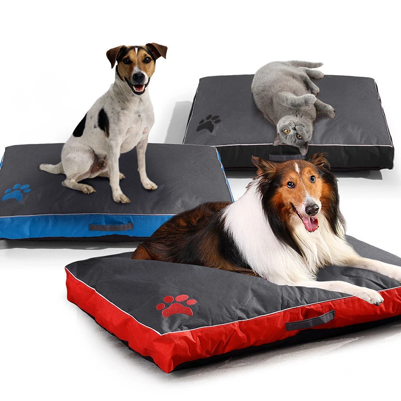 

Wholesale Cooling Orthopedic Pet Beds Oem Waterproof Oxford Cloth Memory Foam Luxury Dog Bed, Blue, red, black