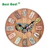 Digital Decoration painted smooth Wooden Wall Hanging Clock
