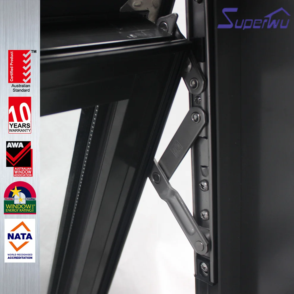 Aluminium thermal break Profile cost-effective Double Glazed Awning Windows AS2047 Australian standard Made In China