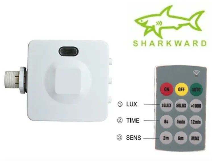 Sk809 Hibay Microwave Light Sensor Switch(15m Adjustable,With Remote Controller,For High Bay