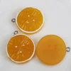 Orange Slice Charms Resin Fruit Cabochon Kawaii Chunky Jewelry Supplies