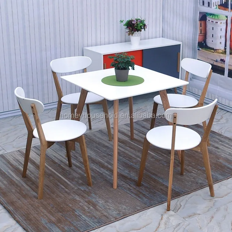 モダンなスカンジナビアスタイルのソリッドオークホワイトダイニングテーブルセット椅子付き Buy ダイニングテーブルと椅子 スカンジナビアダイニングテーブル ダイニングテーブルセット Product On Alibaba Com