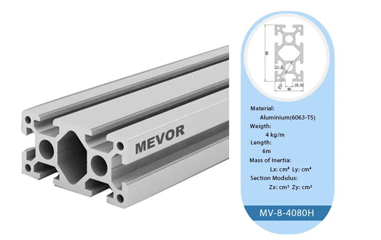 MV-8-4080H Industrial Aluminium Alloy China Manufacturer Aluminium Profile For Working Bench
