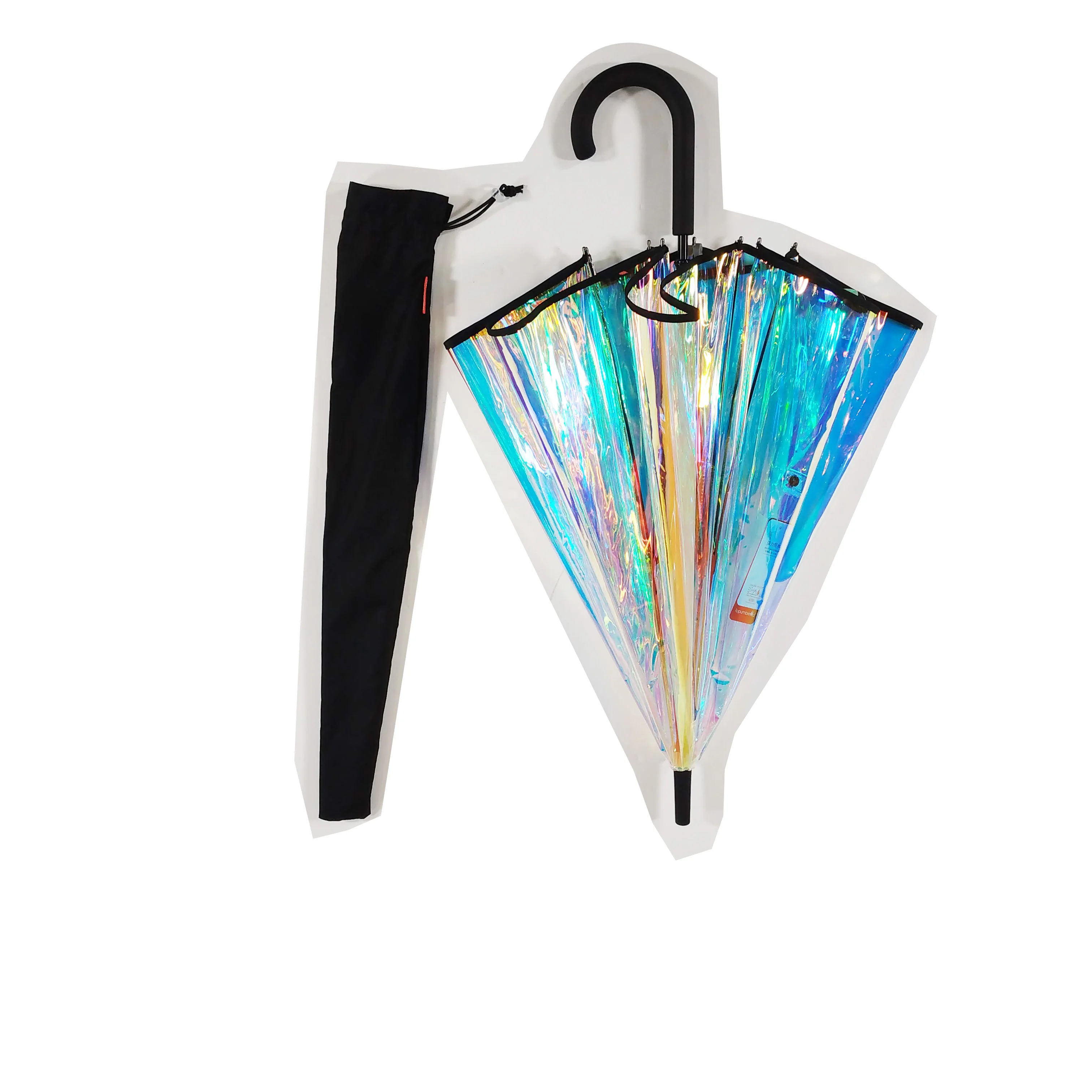 

Topumbrella Personalized Iridescent Holographic Laser shiny fluorescent holo umbrella, N/a