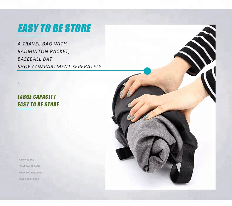 
Stock Wholesale Soft Waterproof Backpack Weekend Travelling Bag Sport Gym Bag Custom Logo 