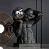 Handmade art modern large sculpture metal stainless steel polished body art decor figure human sculpture