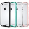 Color bumper transparent mobile phone shell for apple iphone 6 , pc tpu case cover for iphone 6