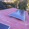 Asphalt shingle roof solar panel bracket