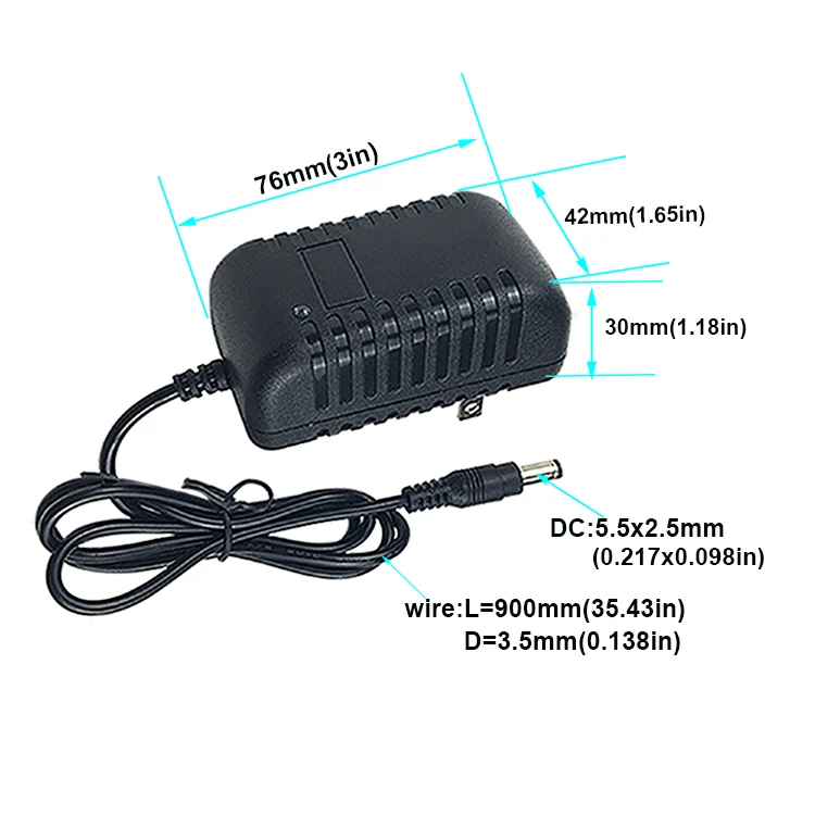 
power adapter input 100 ~240v AC DC adaptor 12v power adapter 1a with EU UK US AU plug 
