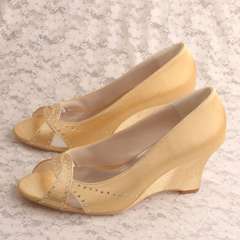 

(21 Colors) 7.5CM Heel Open Toe Wedge Shoes Shenzhen