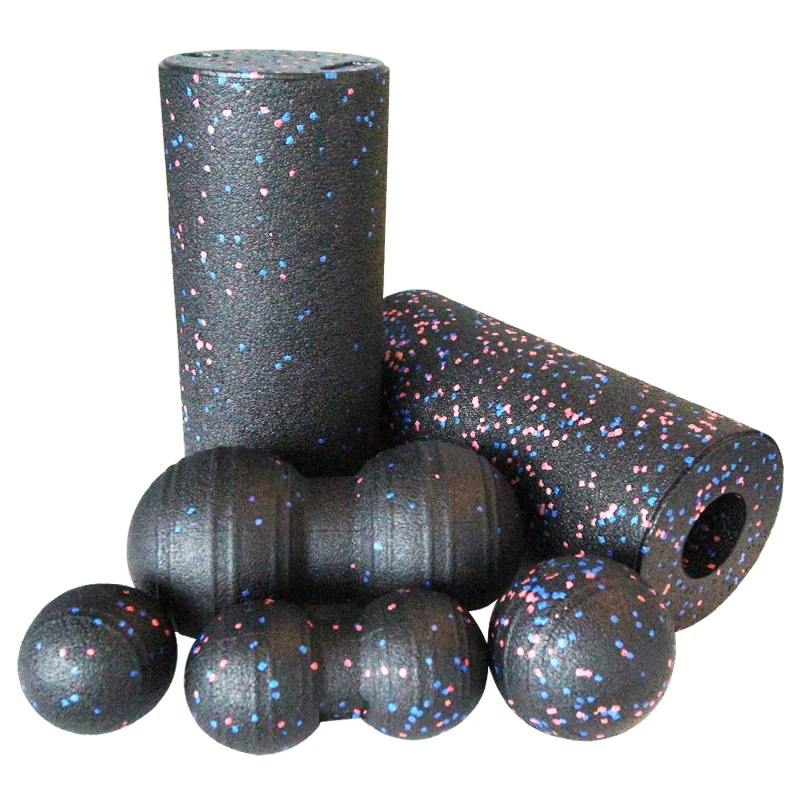 

13 inch Camo EPP foam back roller yoga foam roller set for body relaxed, Black,blue,purple