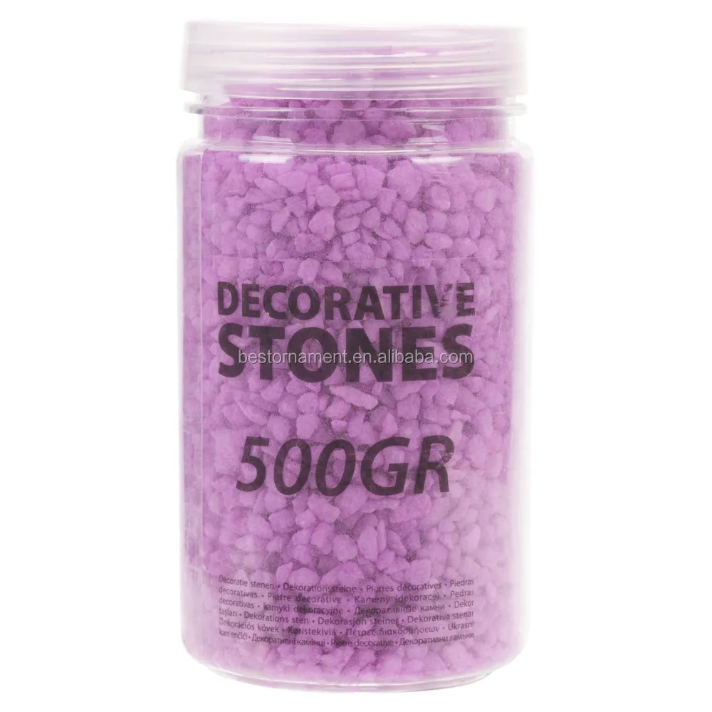 Small Decorative Stones 500g Wedding Decor Flower Vase Candle Decoration Arts & Crafts Lilac 