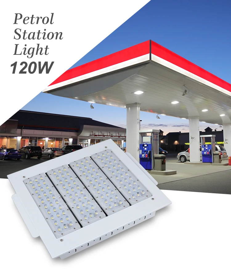 high power bridgelux 120w bridgelux gas station led canopy light