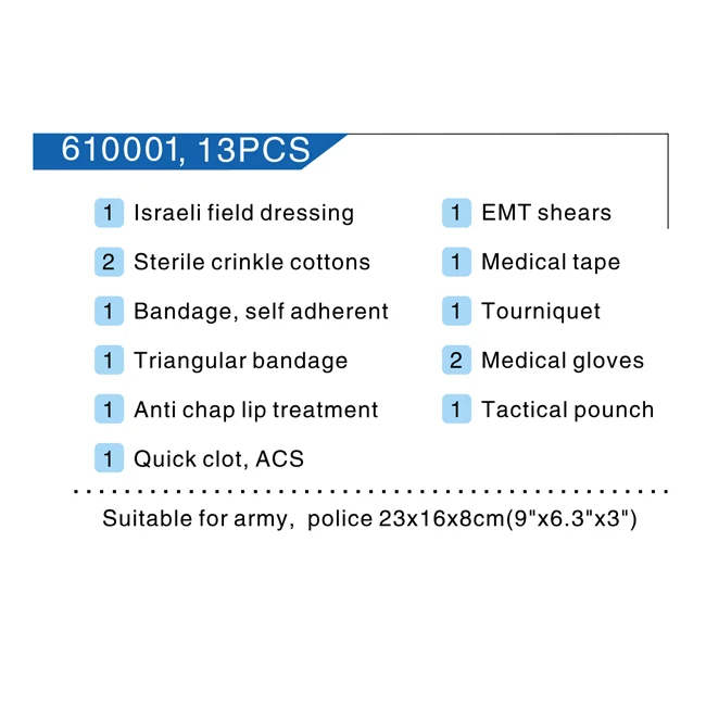 Mini Pouch Travel First Aid Kit Survie Portable Survival Tactical Emergency First Aid Bag Military Kit Medical Quick Pack