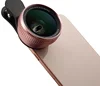 2 IN 1 Universal HD Camera Lens Kit 0.6X Wide Angle +15X Macro Lens CLIP-ON Cell Phone Camera for Single/Dual Lens Phone
