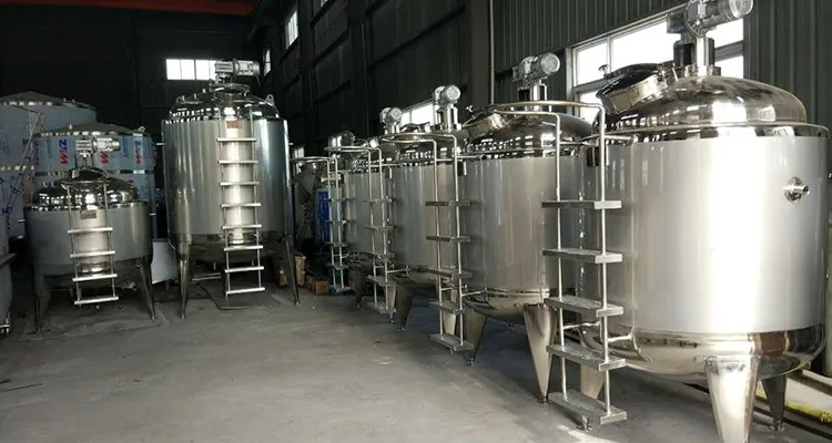 Agitation Tank , Stainless Steel Electric Heating with Agitator Mixing Tank 
