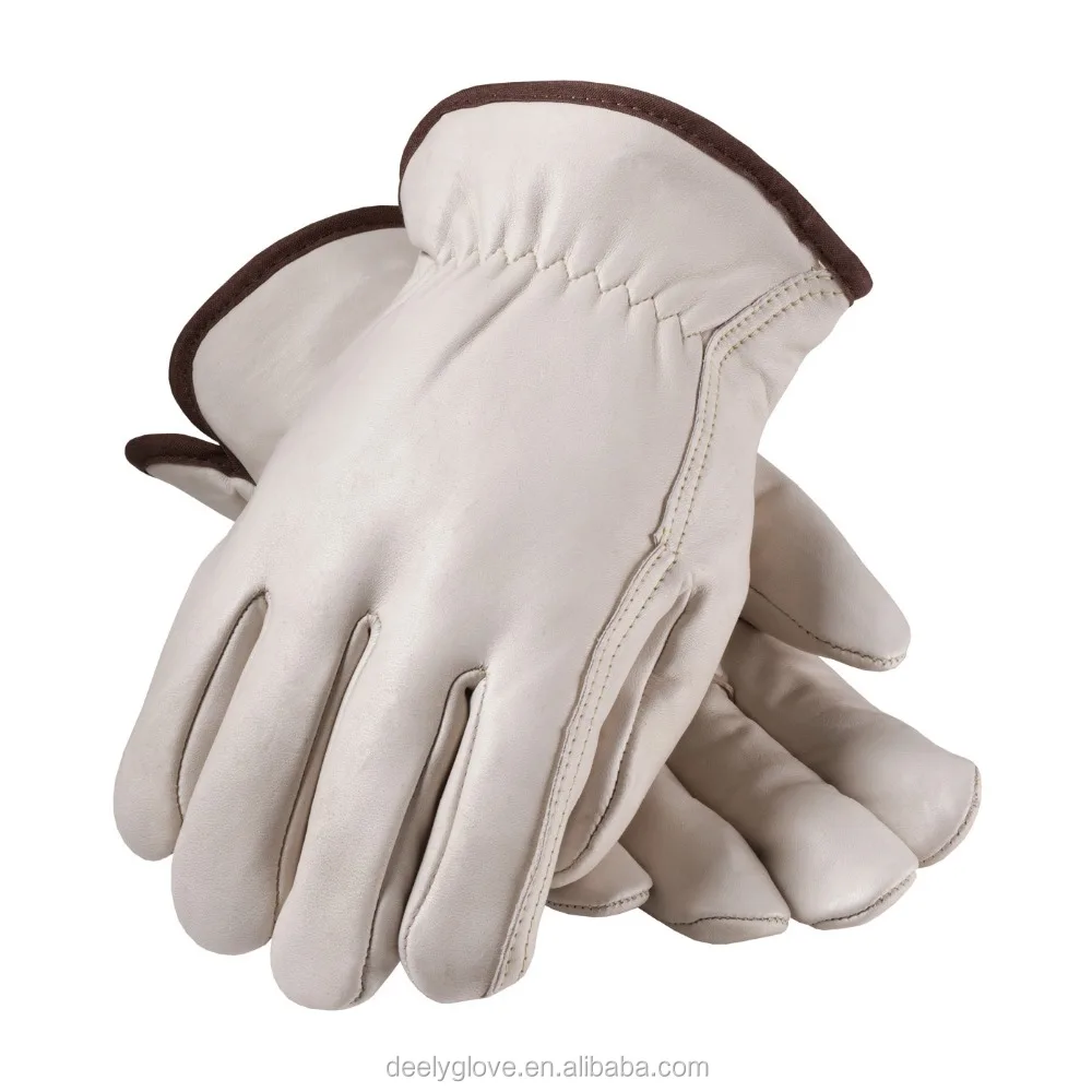 NS Hand Protection Economy Grade Pigskin Grain Leather Driver/'s Gloves Pair
