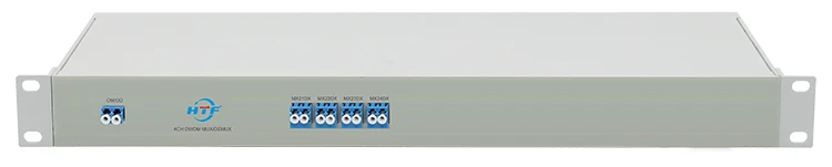 4CH DWDM MUX DEMUX Single Fiber 1U Rack Mount for data centers