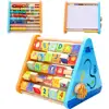 2019 Montessori Abacus toys wooden Math Education toys 6 in 1for the Kids Counting Educational Toy WMF002