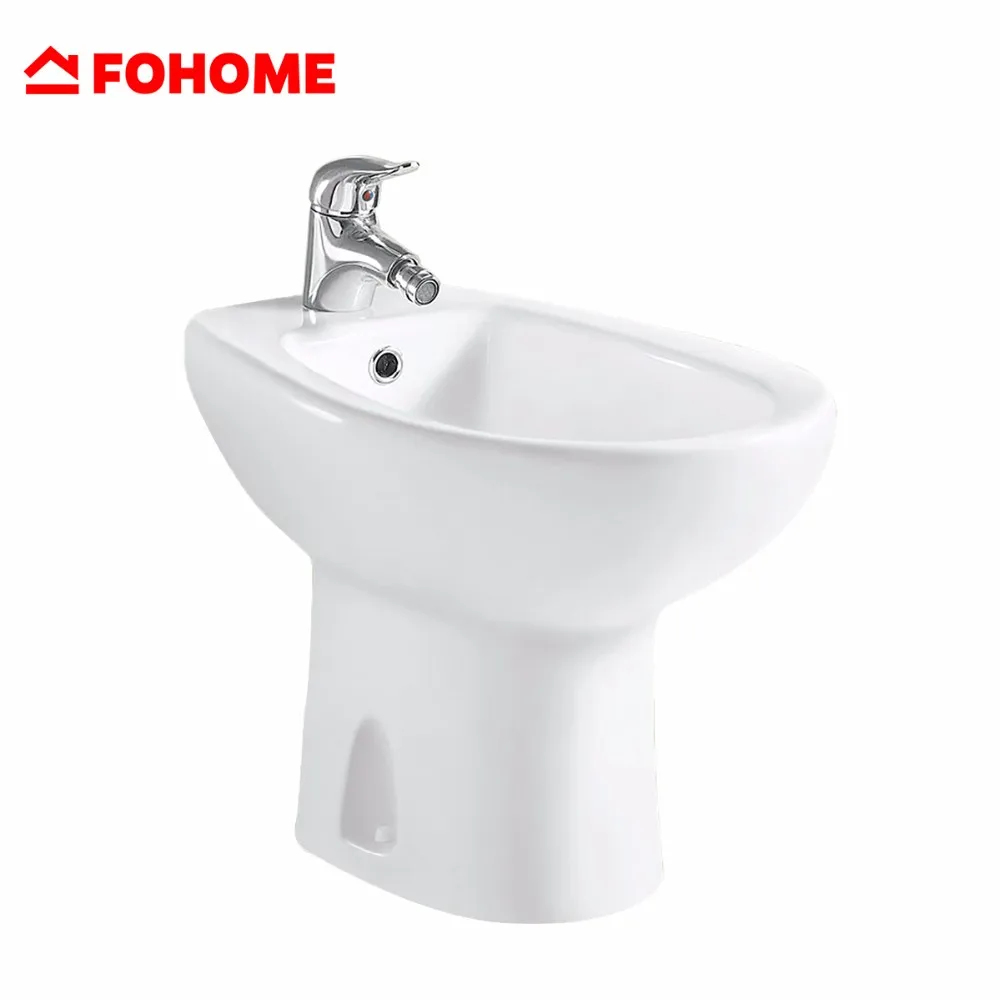 Luxe Modern Square Shape Ceramic Bathroom Three Hole China Bidet Toilet