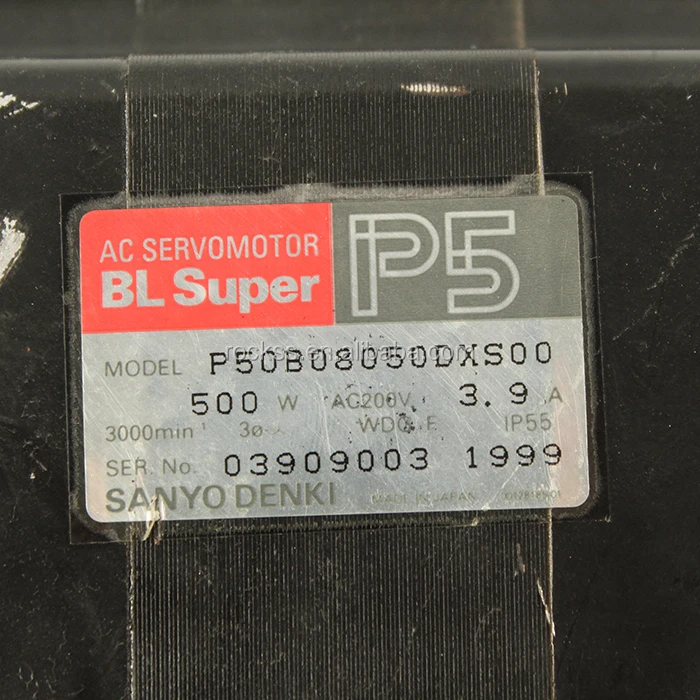 P50B08050DXS00 One USED Sanyo servo motor P50B08050DXS00