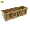 Popular famous wooden rectangle small storage organizer wholesale