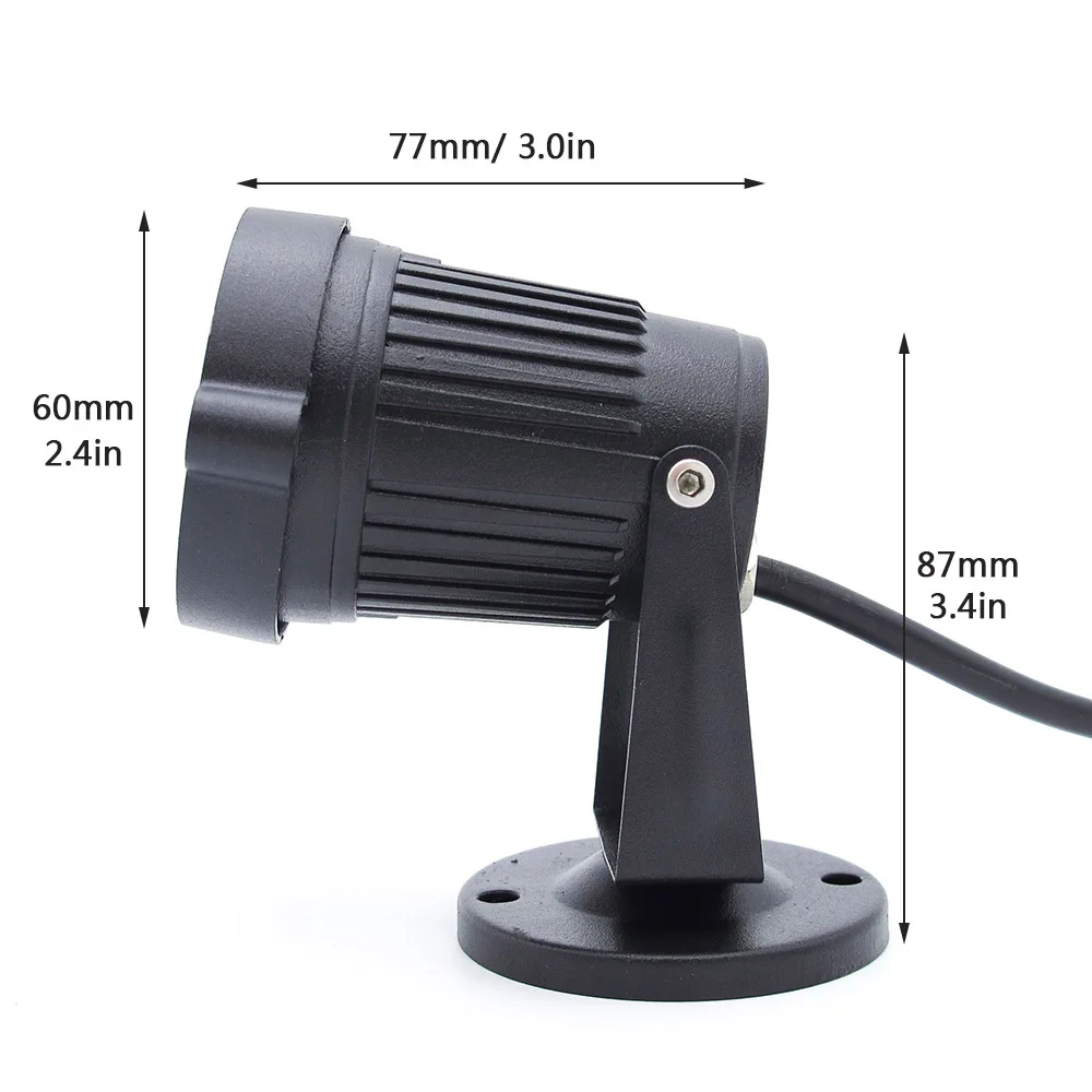 Outdoor IP65 Waterproof 15W LED COB Lawn Light Spike Type DC 12V Garden Lamp Christmas Street Bulb AC 85-265V Spotlight