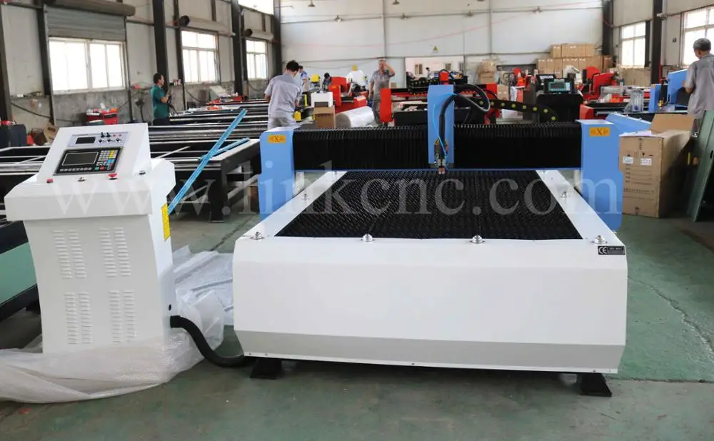 Fast speed high cutting performance plasma cutter with sawtooth table , cnc plasma cutting machine