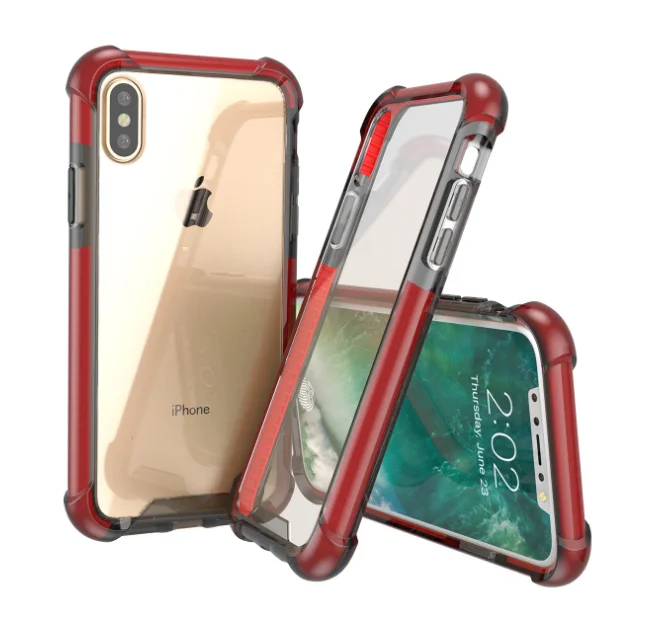 

Hybrid color crystal clear for iphone 8 plus shockproof case