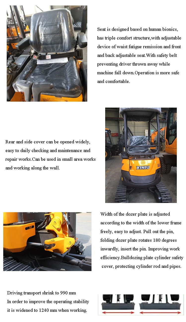 Xn20 Shandong Mini Excavator China Mini Earth Digger Machine