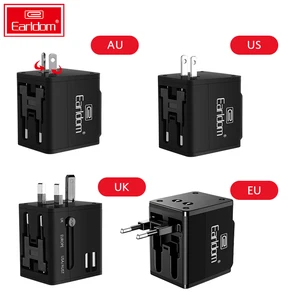 All One Universal Travel Adapter Dual USB Charger