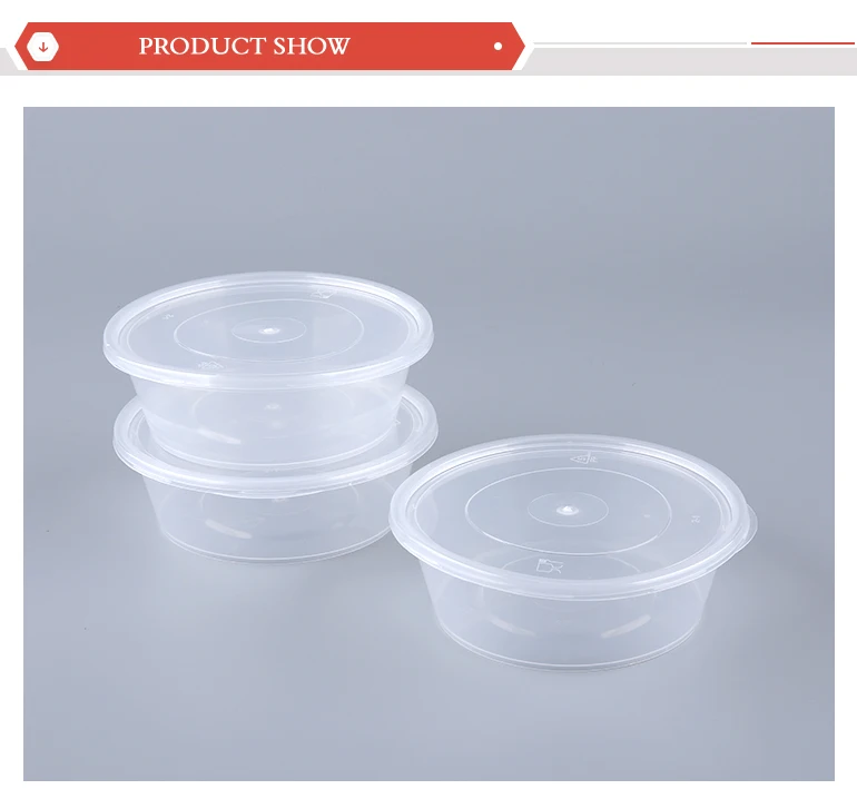 Disposable 250ml Food Bowl Plastic Container Soup Cup With Lid Buy