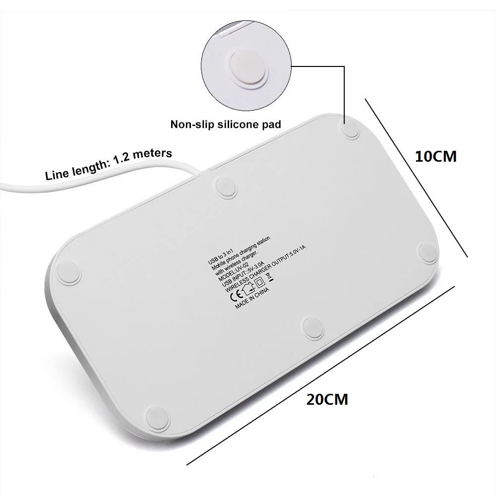 new technology 2019 qi wireless charger 3 in 1 fast wireless charger for mobile phone 