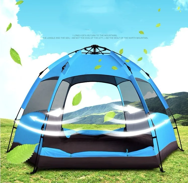 Outdoor Easy Up Automatic 34 Person Camping Tent Camping Bed Tent