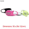 R105 Mini Padlock Travel Suitcase Luggage Security Password Lock 3 Digit Combination Lock