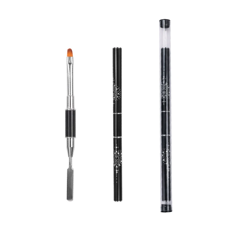

Newby Dual Head Use Nail Pusher Gel Brush, Black