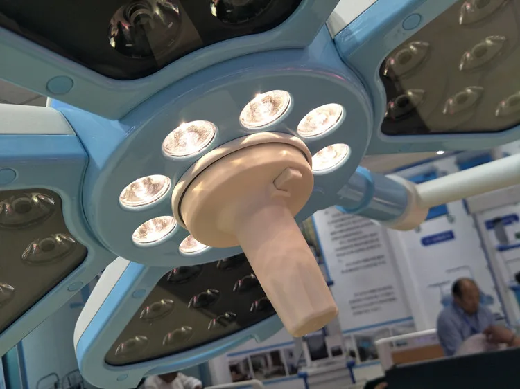 Ceiling dual demo led operating lamp in hospital operation room surgical light