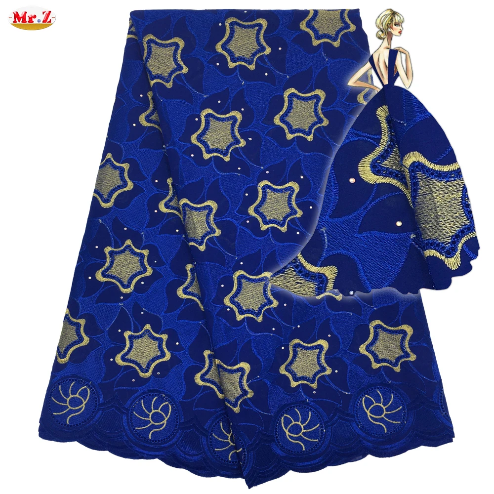 Mr.Z Swiss Voile Lace In Switzerland High Quality 2018 Nigerian Cotton Dry Lace Msterial Men Embroidery Swiss Voile Lace Fabric