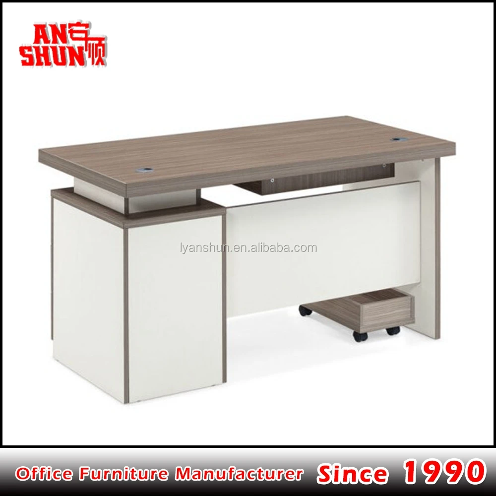 Modern Factory Direct Iron Office Furniture Single Computer Table