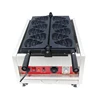 food truck snack Stools dung paste bread shape Red bean filling stuffing bread waffle baking machine with CE