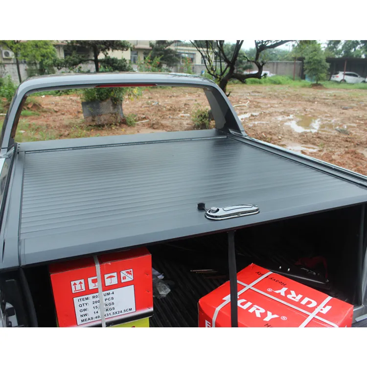 
4x4 pickup bed cover Aluminum Roller shutter With Lock for F150 6.5ft bed without utility rack 2015 onwards 