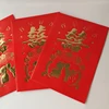 2018 year embossing ,gold foil hotstamping many kinds of wedding,new year red packet pouch money red packet printing