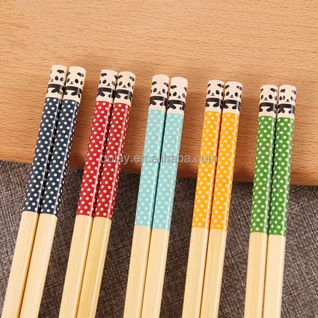Wholesale Chinese Panda Cartoon Bamboo Chopsticks Best Quality
