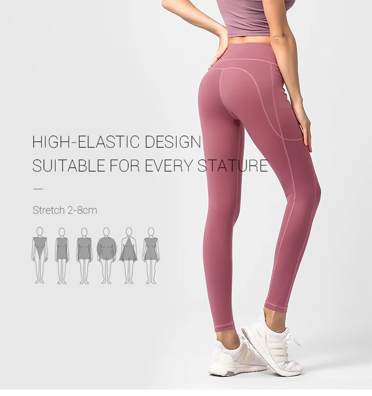 High Quality Quick Dry Women Elastic Unbranded Designed Yoga Pants
