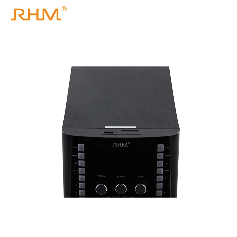 RHM RM-9137 2.1 wooden box speaker with led light