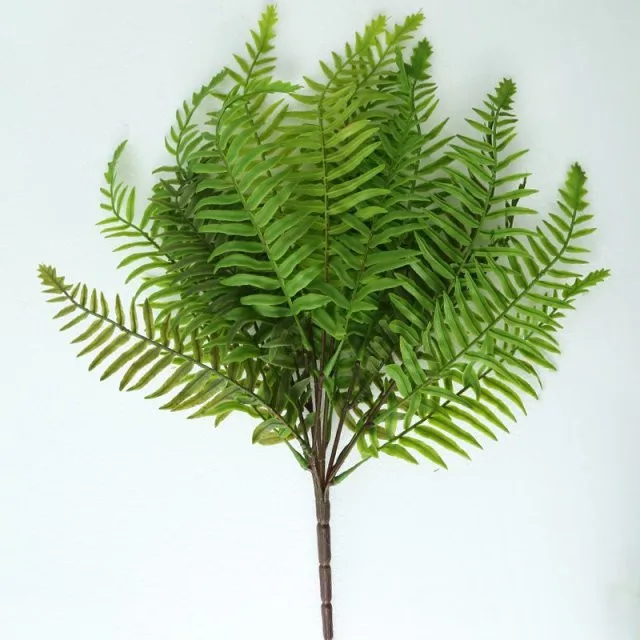 

Wedding Indoor Outdoor Home Garden Decor Imitation Shrubs Bushes Persian Grass Fake Plants Plastic Artificial Fern Leaves, Like photo