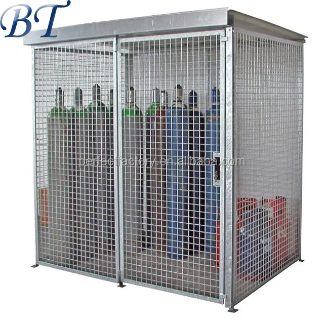 
Folding steel stackable storage cage/gas bottle storage cage (manufacturer) 