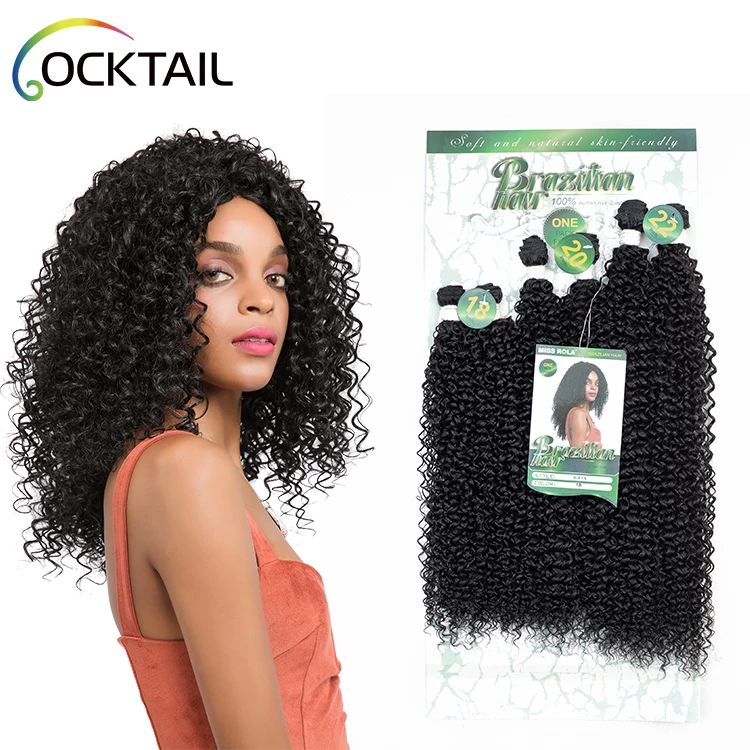 

african soft synthetic afro kinky curly hair extension weave synthetic hair vendors synthetic japanese fiber hair bulk