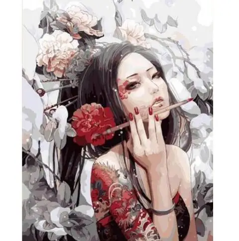 

1049 Asian Girl - Paint by Numbers Kits for Adults DIY