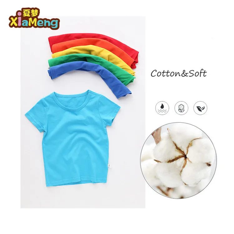 

Low moq personalized cotton kids t shirt plain for boys